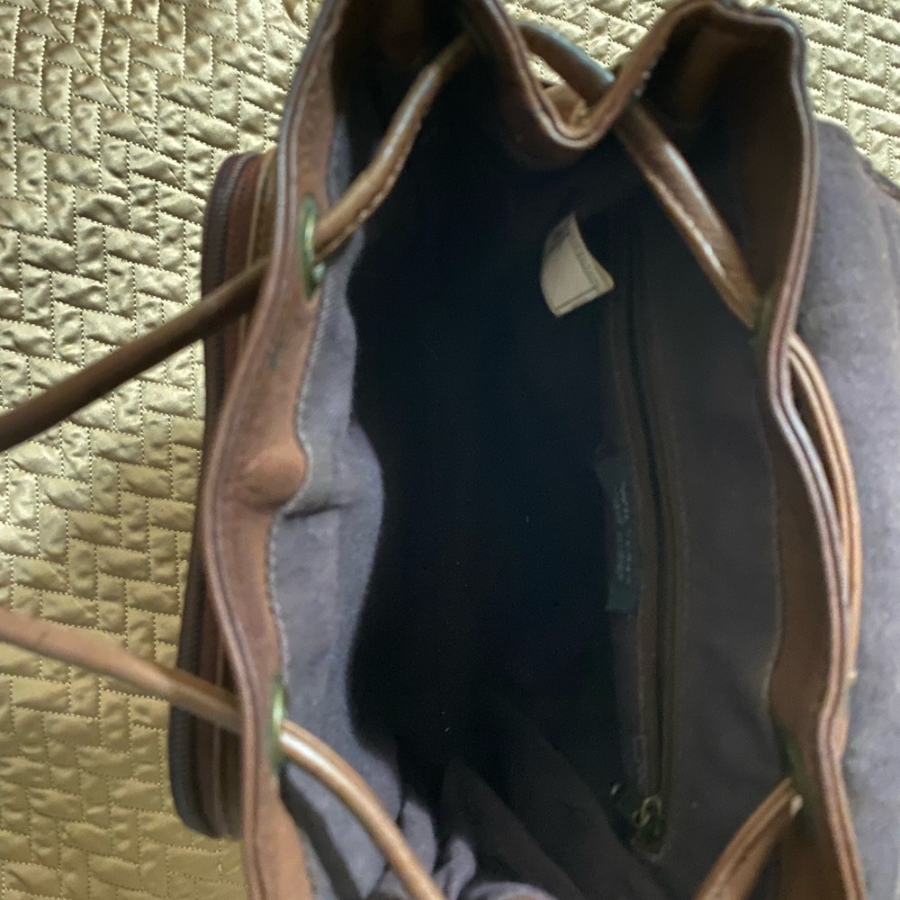 Vintage Wilsons Leather Brown Backpack Purse - Picture 5 of 6